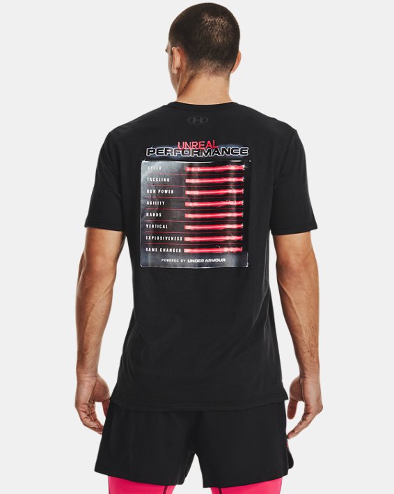 Men's UA Football Game Mode Perf Short Sleeve, Black, pdpMainDesktop image number 1